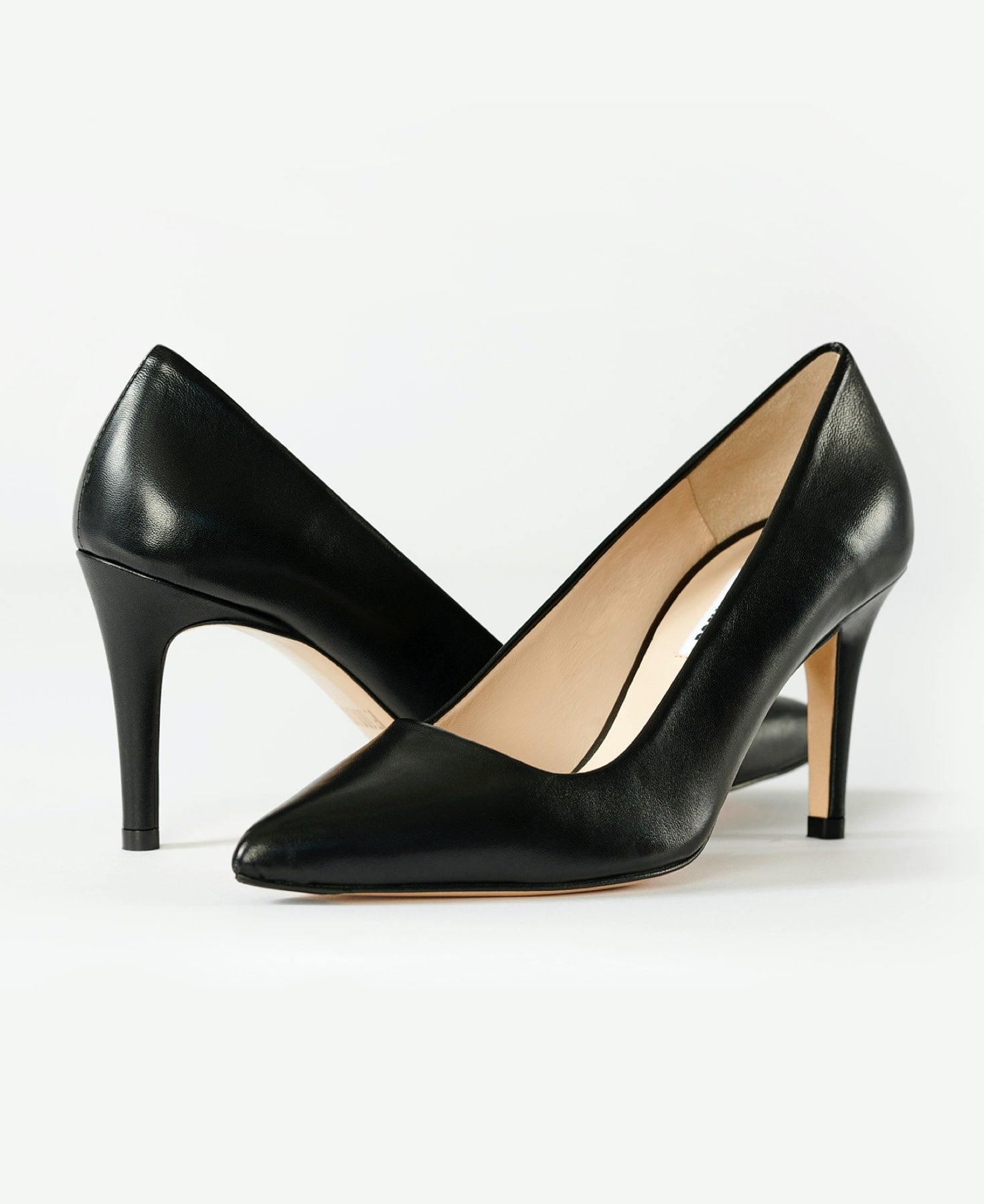 BLACK NAPPA-fmajor comfortable designer heels